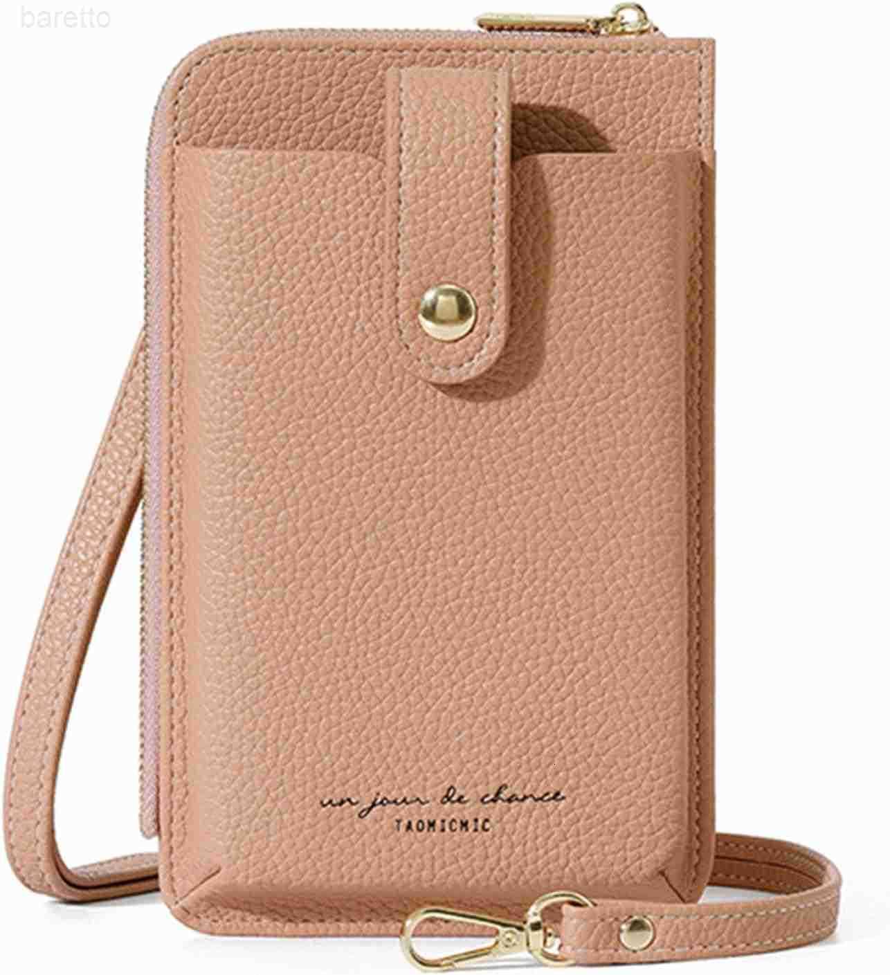 Crossbody Bag Cellphone Purse Fanny Pack Travel Sling Zip Pouch Card Holder Handbag Wallet Lanyard Case Casual Daypack Pink Z250909