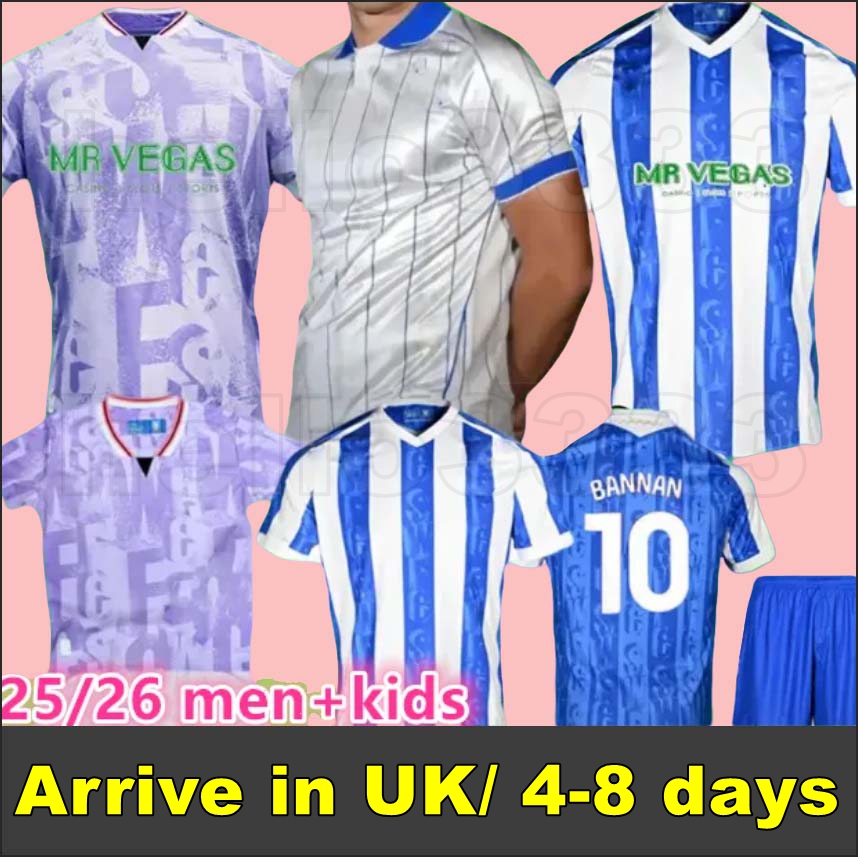 25 26 Sheffields home WednesdayS soccer jersey 2025 2026 ADENIRAN UGBO FAMEWO FLINT Bernard away men kids kit third football shirt