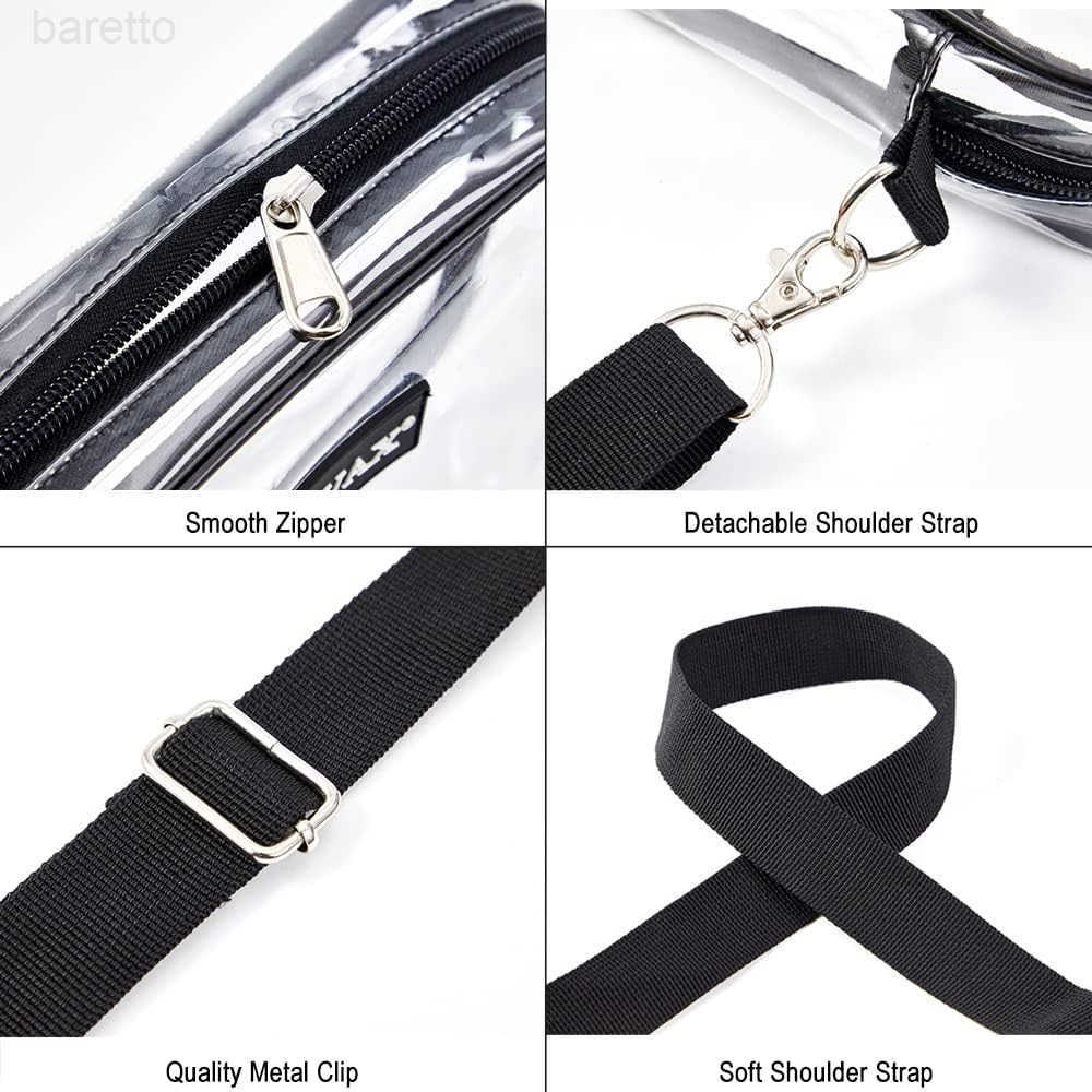 Crossbody Bag Stadium Approved Clear Purse Bag for Concerts Sports Events Z250909