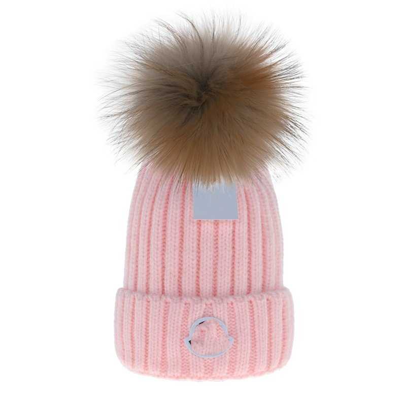 Knitted Hat Winter Fashion Versatile Casual Warm Hat Mink Woolen Hat Thickened Outdoor Warm Hat L250908 1LF2K