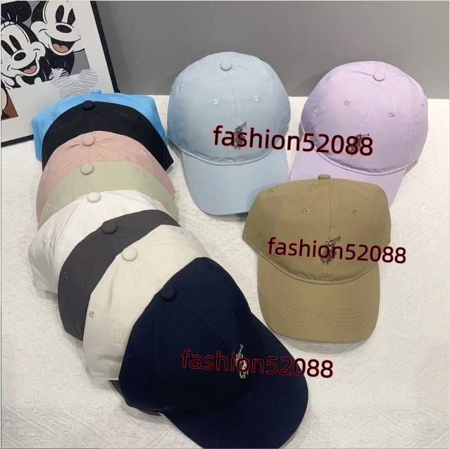 Designer sun hat Baseball caps, washable quick-drying cloth, men's and women's baseball caps, metal small label caps, high quality, making the face look smaller