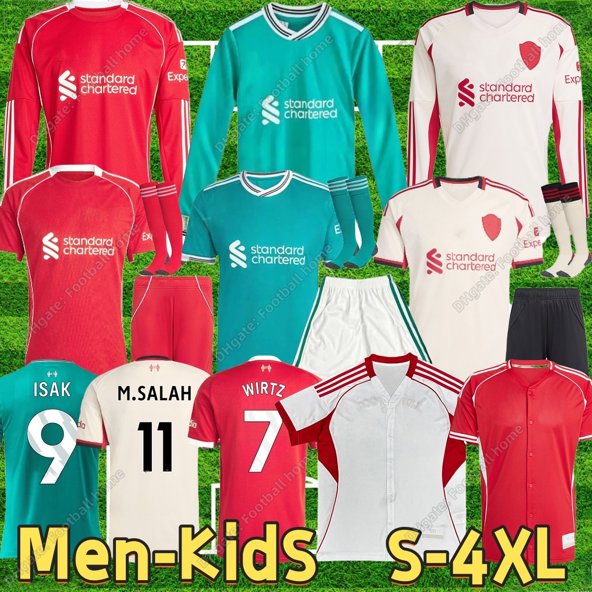 24 2025 2026 Lliverpolf fc Soccer Jerseys MAC ALLISTER DIOGO JOTA EkitikE football shirt RIO SZOBOSZLAI A.BECKER FRIMPONG Kerkez kids kit SALAH ISAK GAKPO Long sleeve