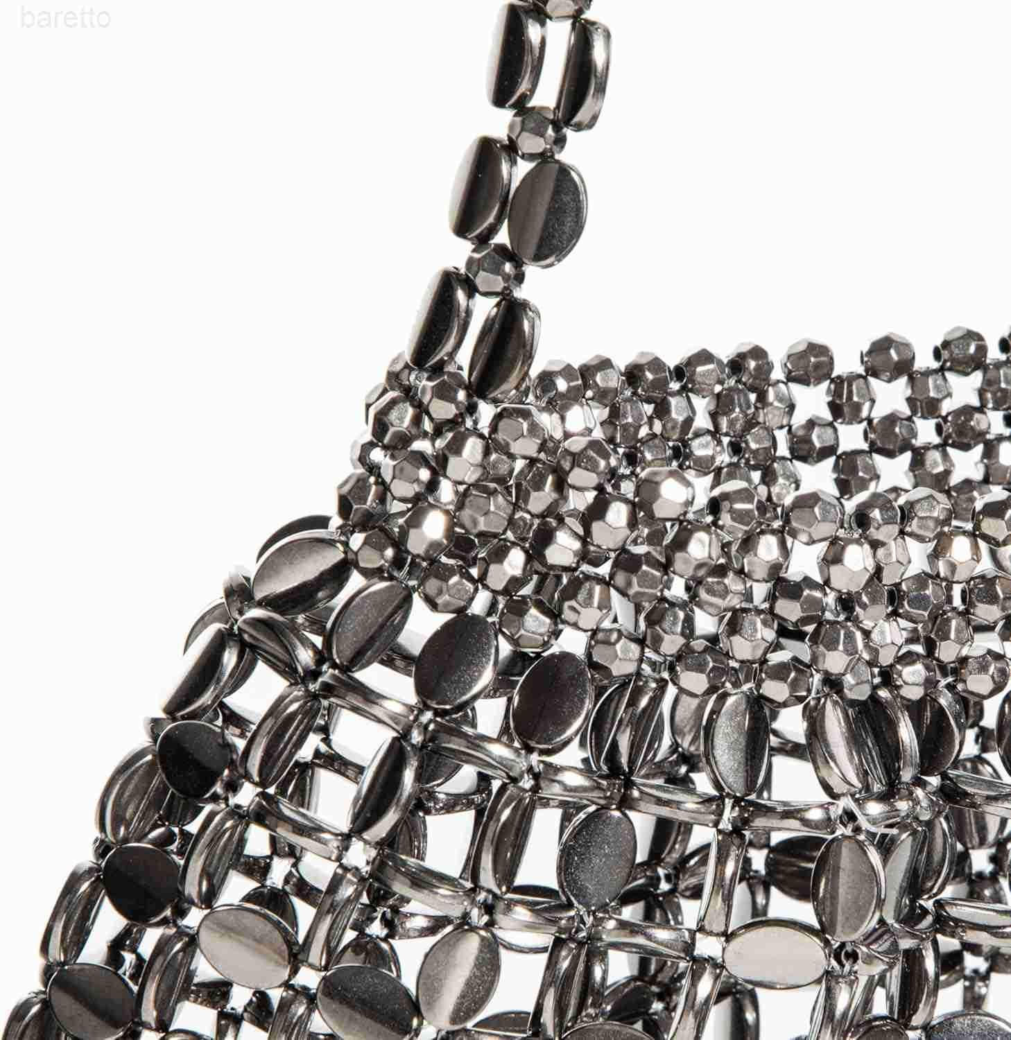 Bead Sequin Shoulder Bag Acrylic Beaded Fashion Purse with Lining Elegant SingleStrap Bag for Evening Z250909