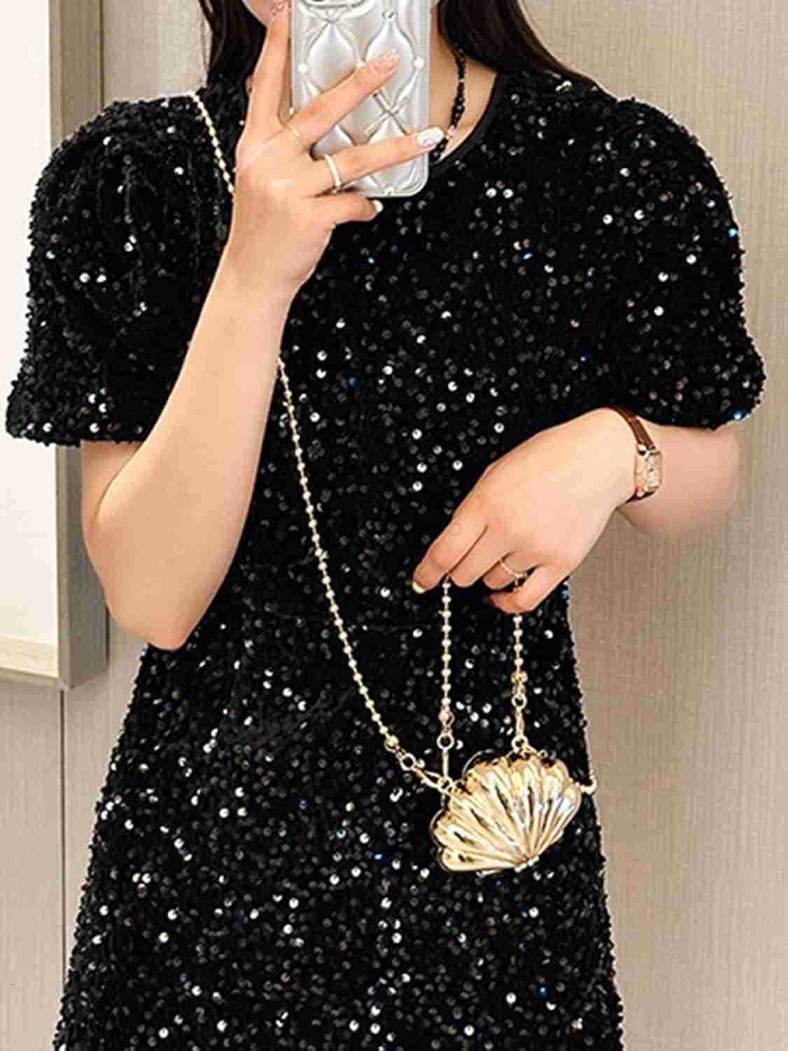 Mini Glossy Chain Crossbody Evening Bag Sparkly Clutch Purses Shoulder Handbag Bags Z25909
