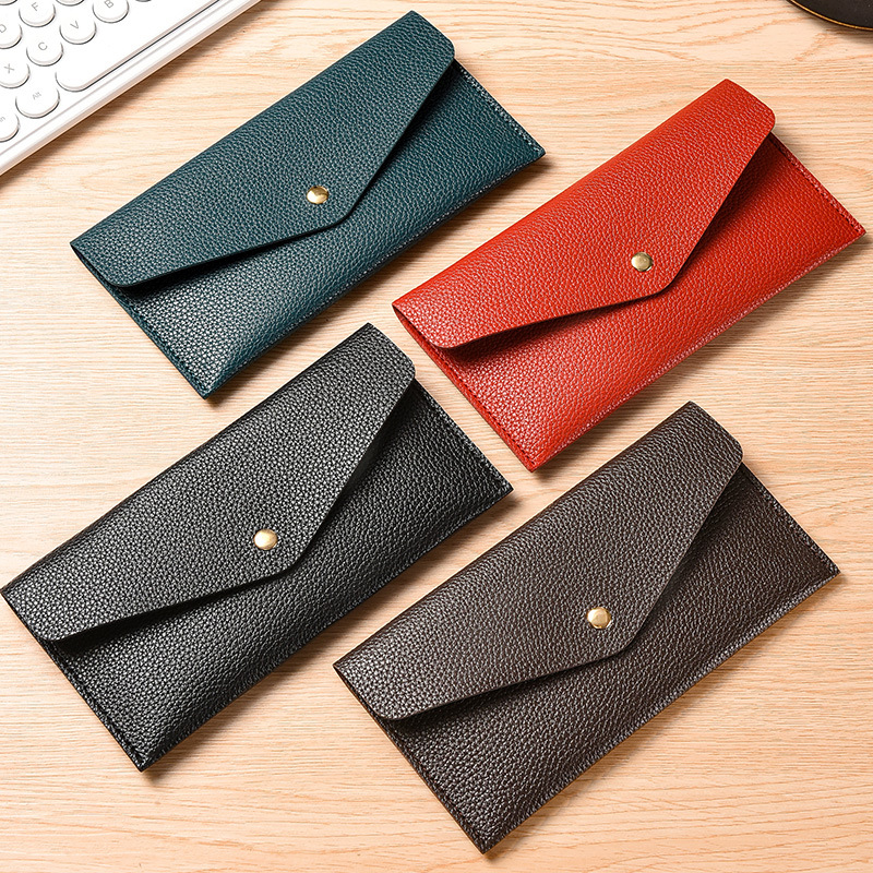 2025 New Women's Long Wallet Ultra Thin Soft Leather Clutch with Phone Pocket High Capacity Card Holder