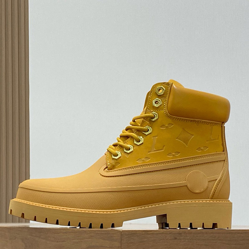 Mens Martin boots collaboration strap sneakers designer leather ankle boots fashion casual shoes leather fabric rubber sole 6-inch boot shape 38-46