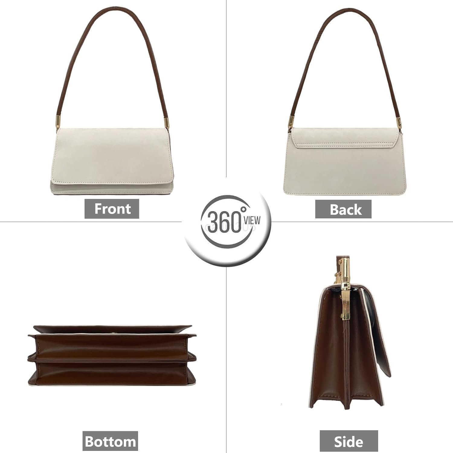 Shoulder Handbag Small Retro Purse for Women with Top Handle Z25909