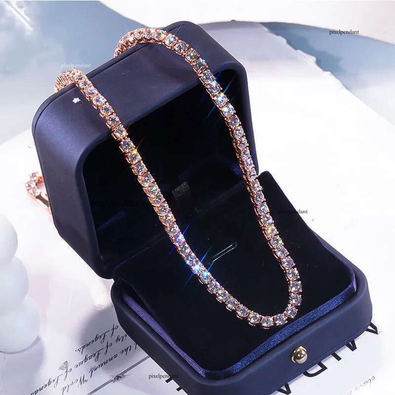 nature moissanite designer jewelry necklace ice out chains fashion bracelet cuban link love gift tennis chain charms jewelery
