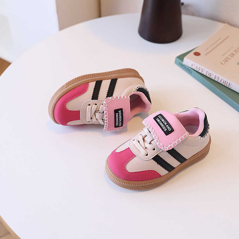 Childrens casual sports shoes size 26-36 Panther boys and girls De training shoes Four season model 100 anti slip childrens board shoes W250407