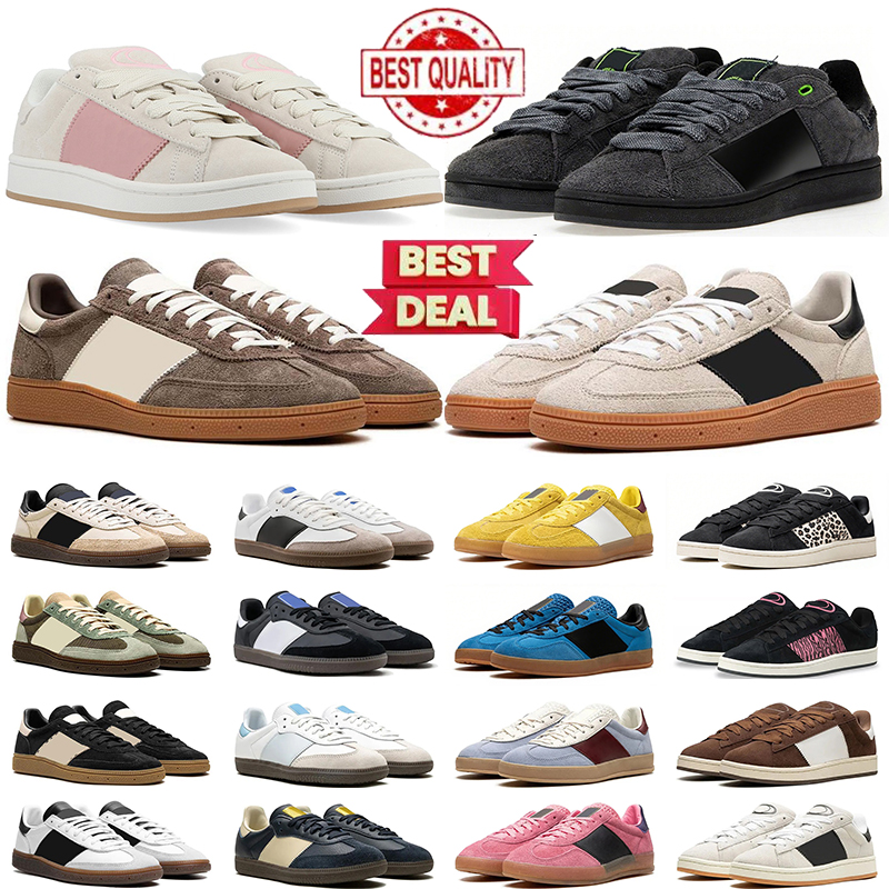 free shipping men women with box designer shoes flat sneakers mens trainers Black White Blue Red Pink Green Brown Grey suede leather