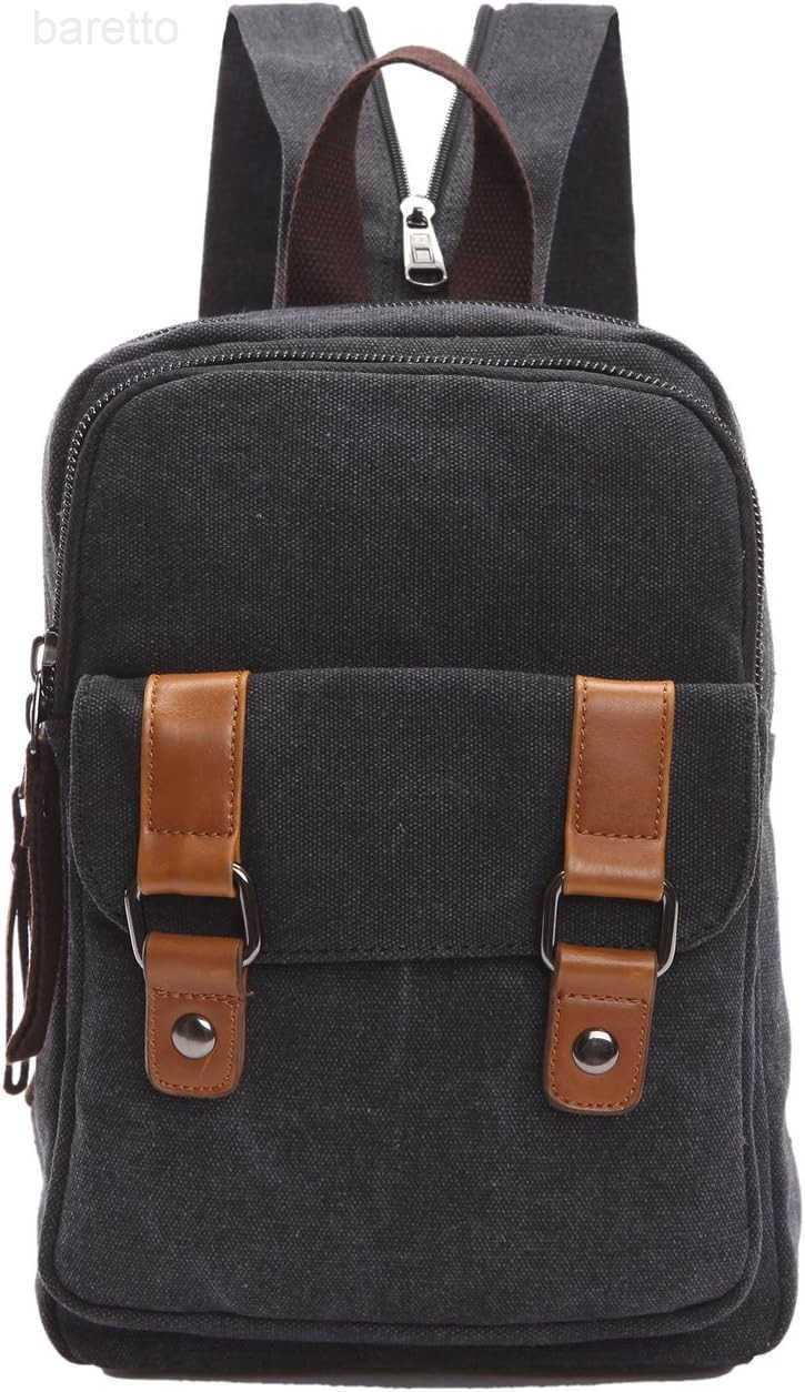 Small Cute Backpack Vintage Casual Canvas Shoulder Bag Daypack 8528bagBlack Z250909