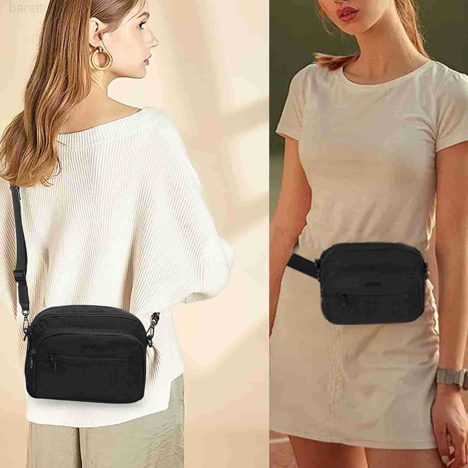 Bags for Women Crossbody Purses for Women Small Shoulder Bag AntiTheft RFID Blocking PocketBlack Z250909
