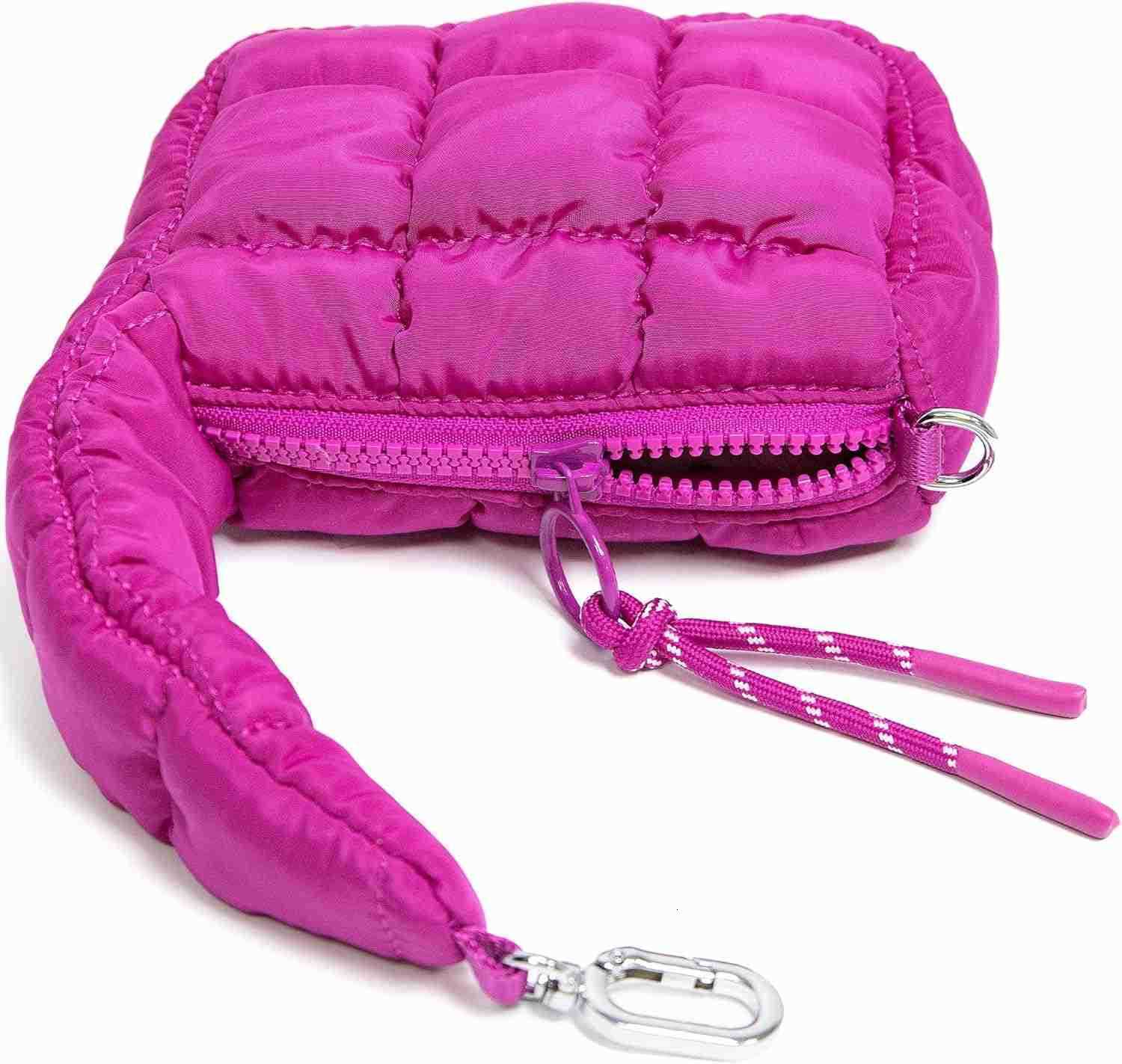 Quilted Wristlet Bag for Women Puffer HandbagsEvening BagsCharm Lipstick BagCute bag Charm for Gift Z25909
