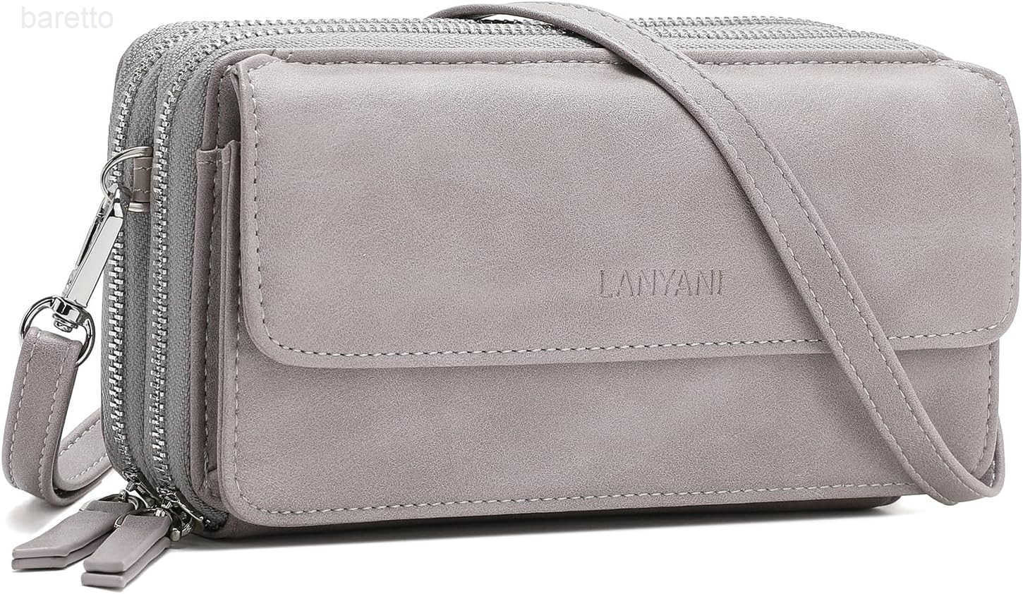 Crossbody Wallet Wristlet Purse with Phone Pocket For Women Vegan Leather Z250909