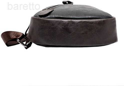 Leather Sling Bag Crossbody Backpack for Men Women Travel Outdoor Camping Z250909