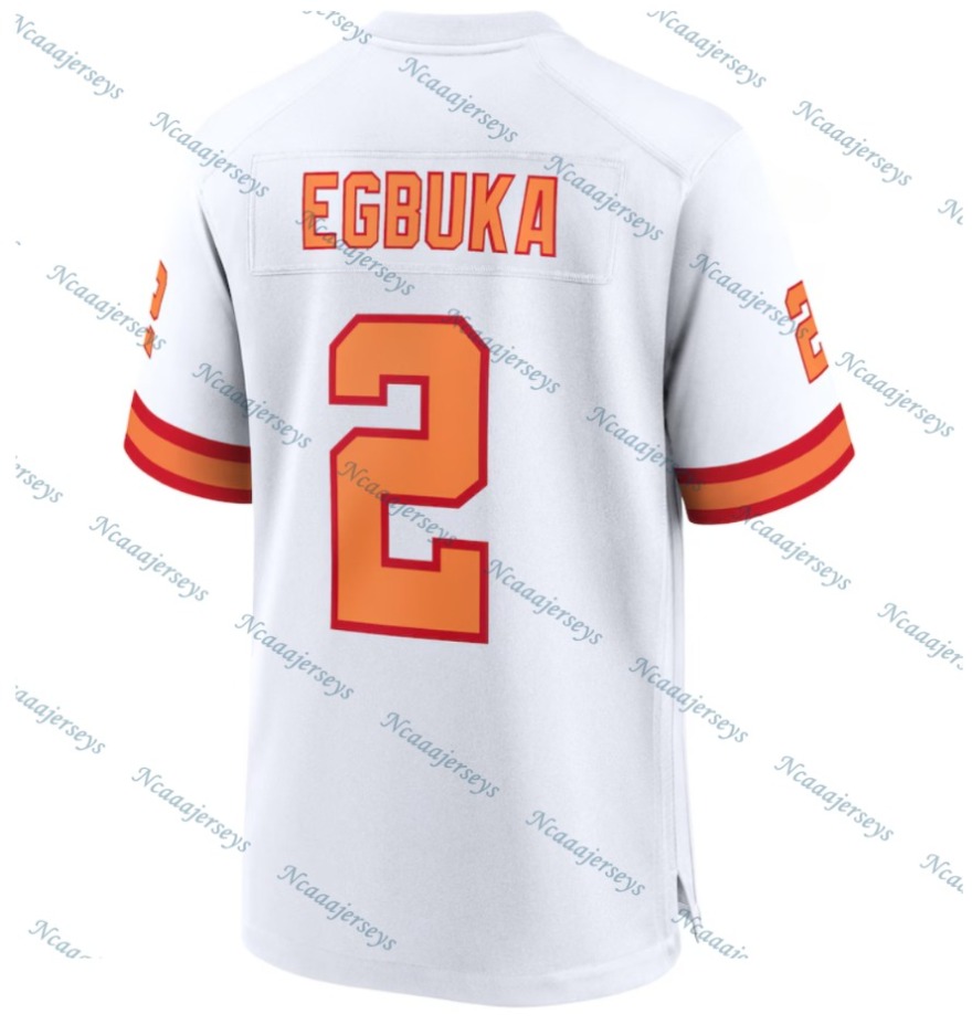 Custom 2025 Football Jersey Baker Mayfield Bucky Irving Tom Brady Rob Gronkowski Mike Evans Chris Godwin Vita Vea Antoine Winfield Jr