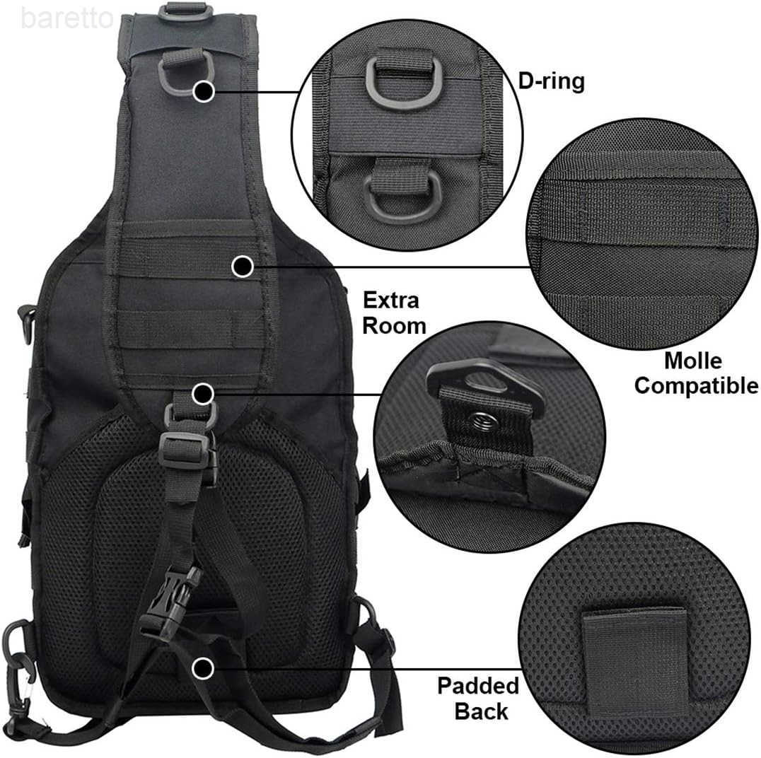 Tactical Sling Bag Pack Military Rover Shoulder Backpack EDC Assault Range Bag WaterResistant Z250909