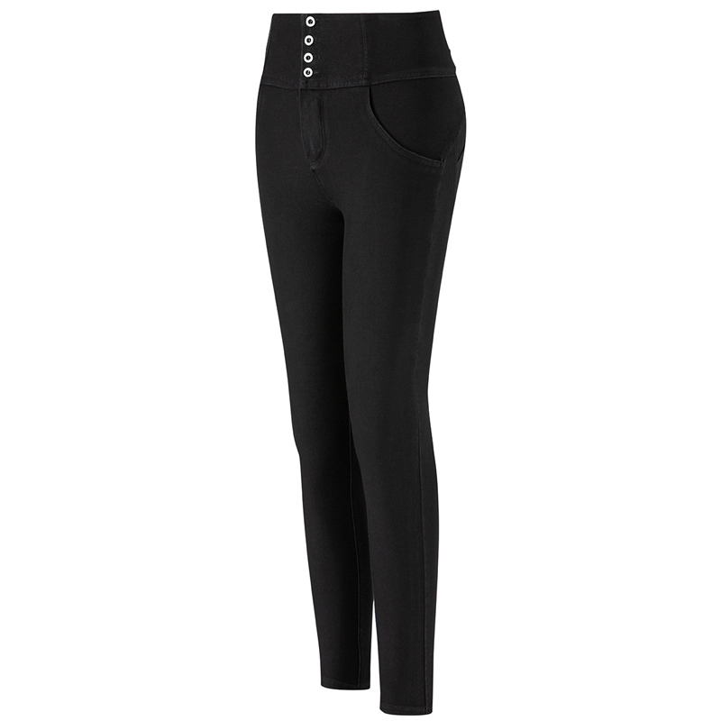 Women's leggings Curved waist and hip parting line, trimming the body curves