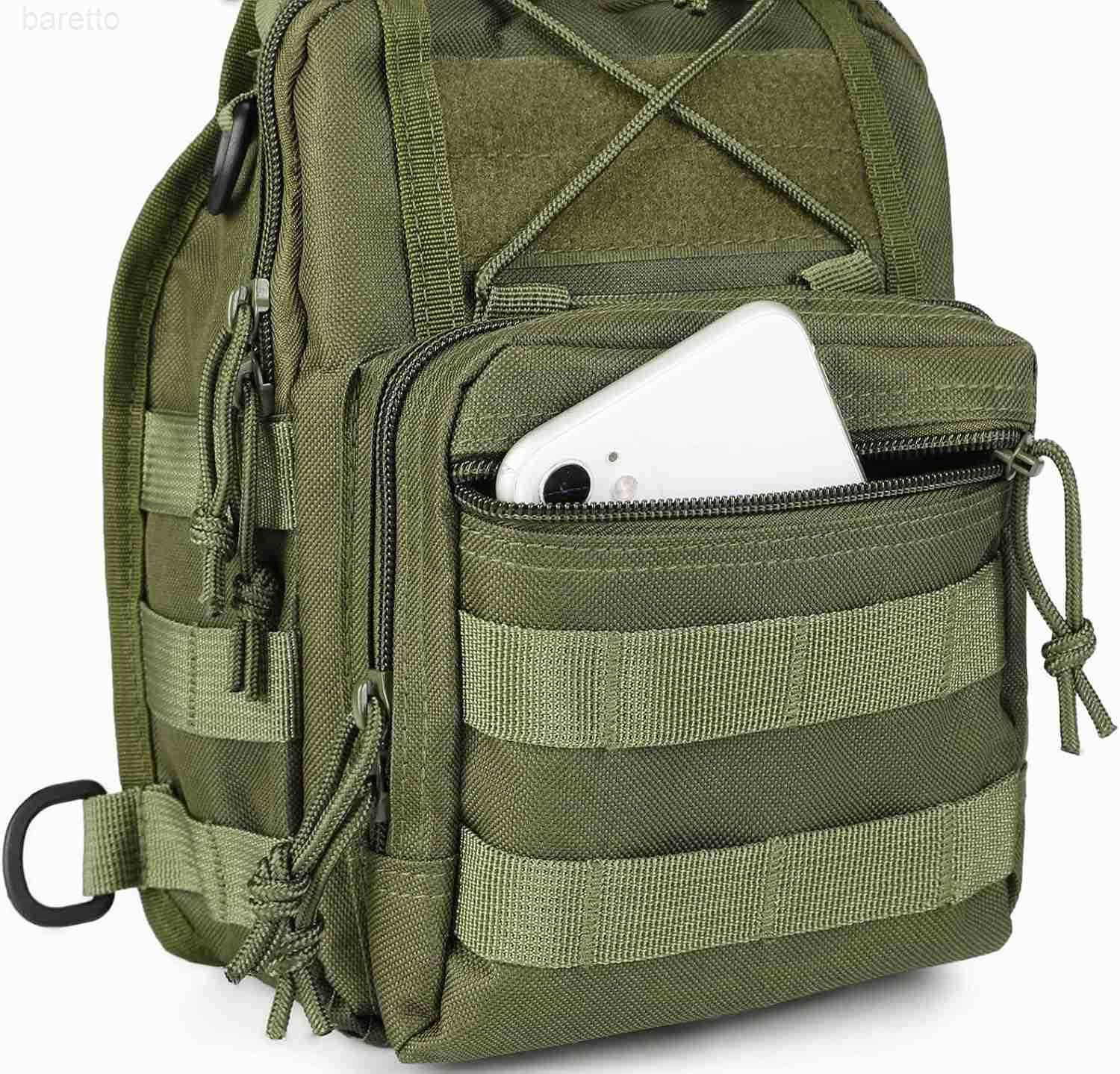 Hunting Backpack Waterproof Sling Shoulder Bag Small Carry Pouch Army Green Z250909
