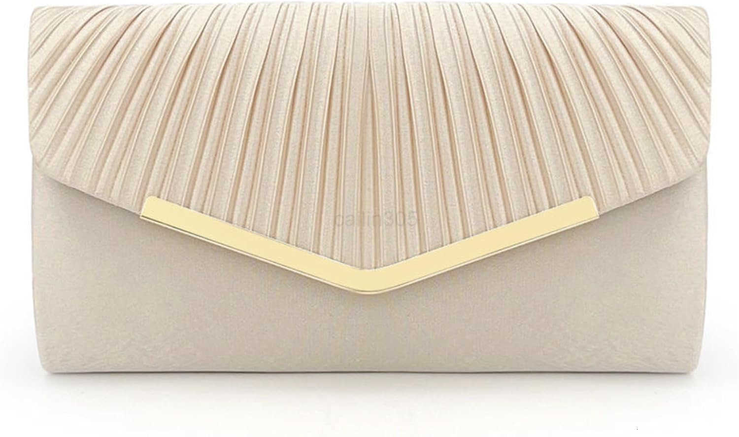 Clutch for Women Satin Sling Evening Purse Crossbody Bag with Detachable Chain for Wedding Formal Events Z25909