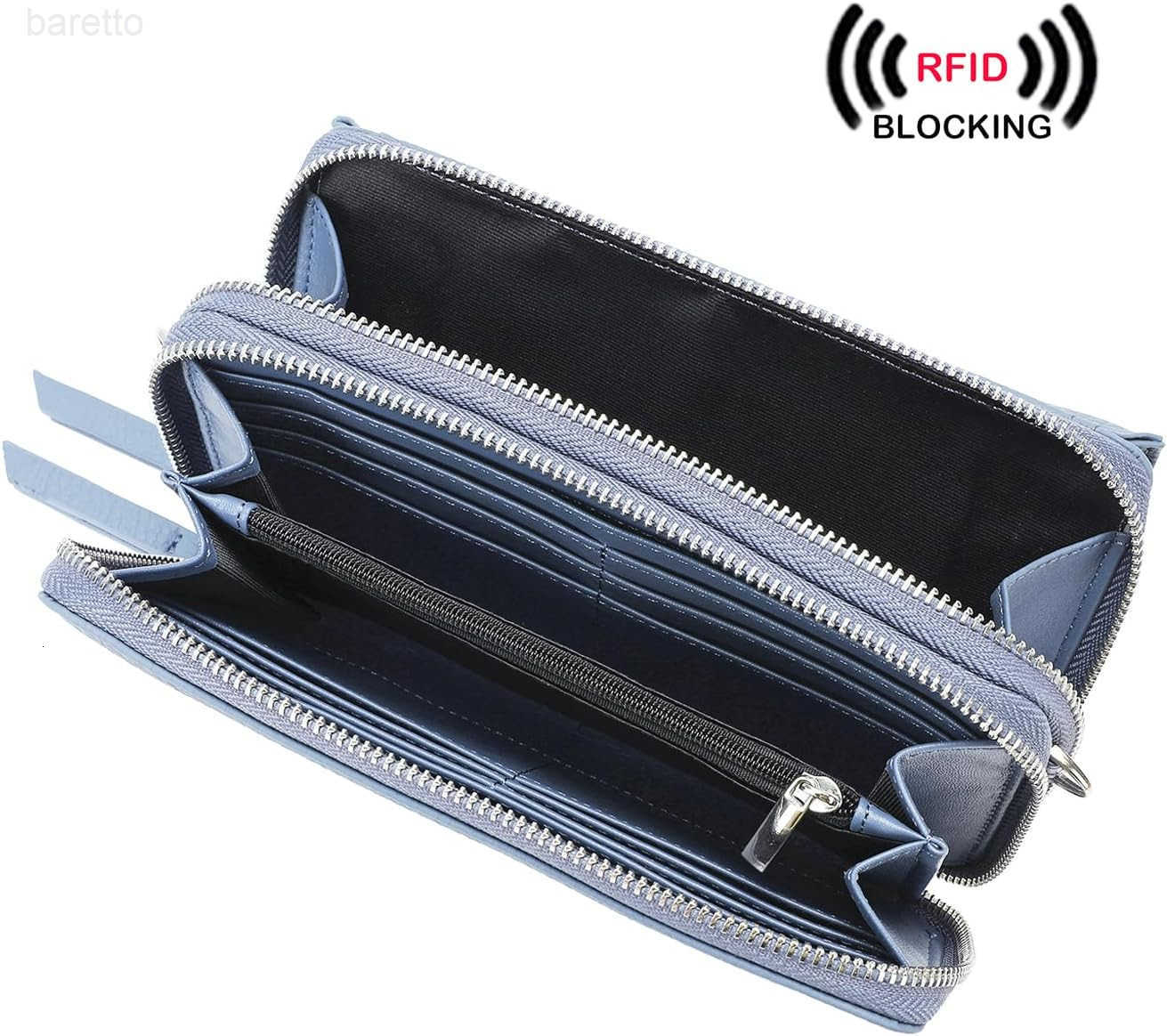 Crossbody Wallet Wristlet Purse with Phone Pocket For Women Vegan Leather Z250909