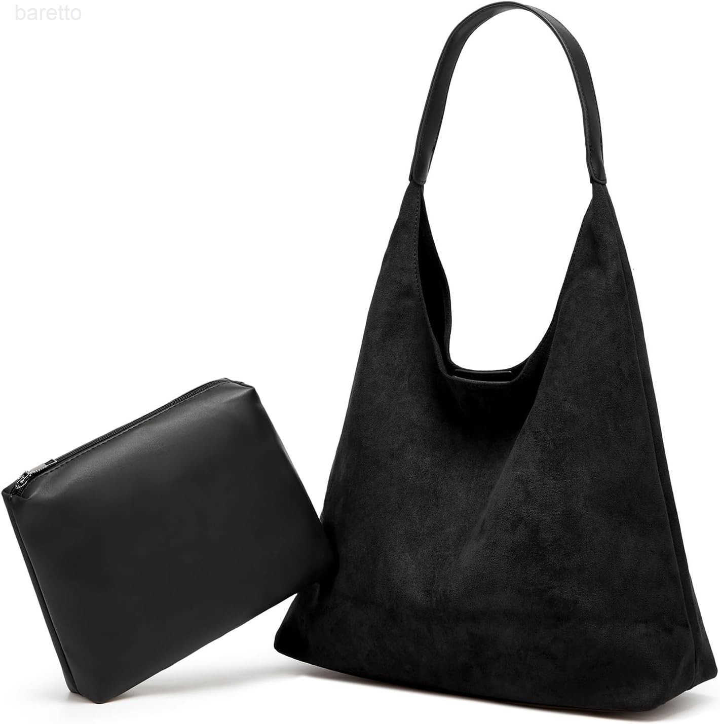 Pcs Slouchy Hobo Bags Women Suede Crescent Satchels Shoulder Bag Crossbody Purse Tophandle College Tote Handbag 2025 Z250909