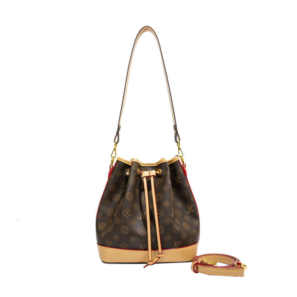 Chic Light Monica Vintage Casual Simple Handheld Stylish Single Shoulder Crossbody Bucket Bag For Women