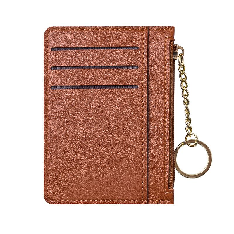 Free Shipping 2025 New Ultra Thin Women's Card Wallet Multi-Card Slot Zipper Coin Purse High Capacity ID Document Holder