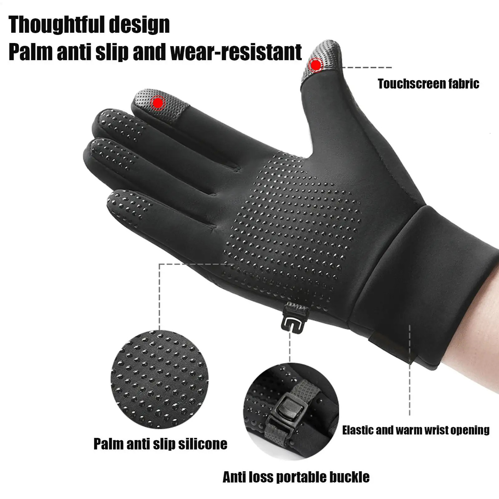 USB Heated Gloves Hand Warmer Mittens Eletric Thermal Heat Cycling Skiing Fishing Biker Glove Heating 250908