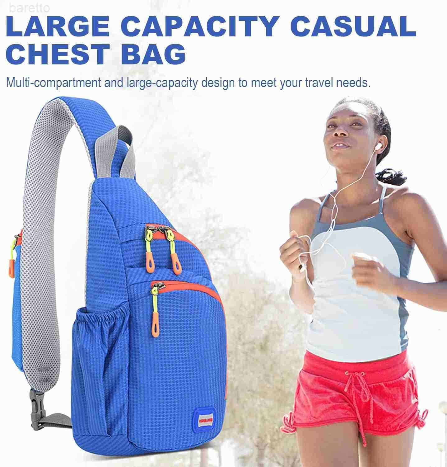 Small Sling Backpack Waterproof Unisex Shoulder Bag Chest Crossbody Daypack Z250909