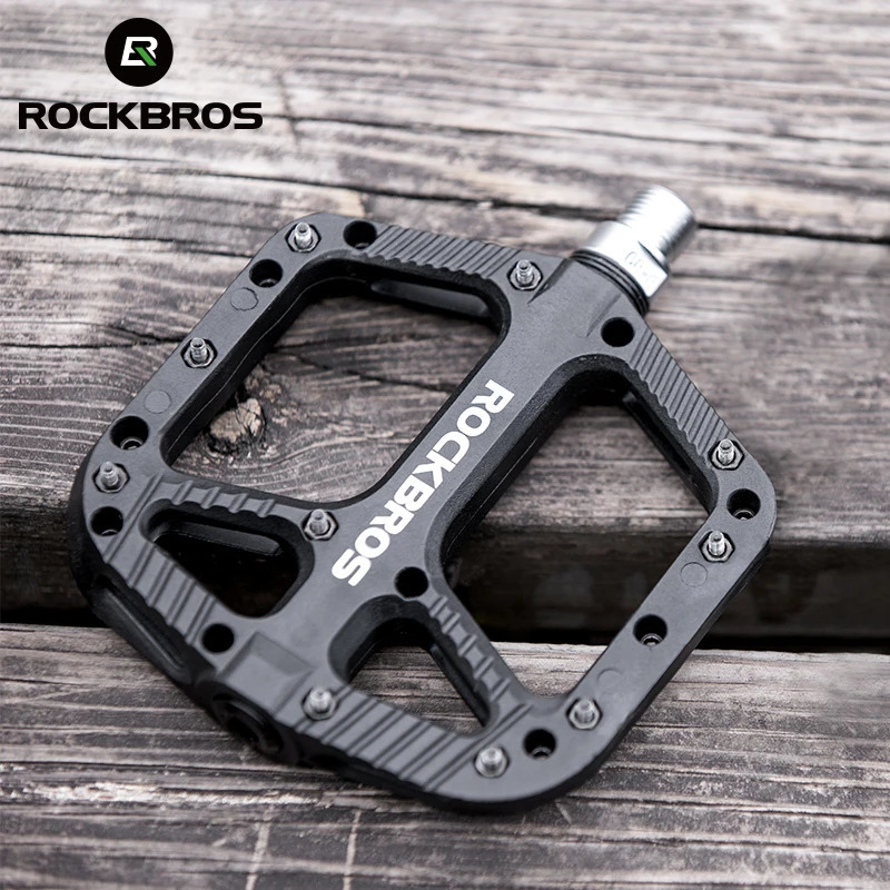 ROCKBROS Ultralight Seal Bearings Bicycle Bike Pedals Cycling Nylon Road bmx Mtb Flat Platform Parts Accessories 250908