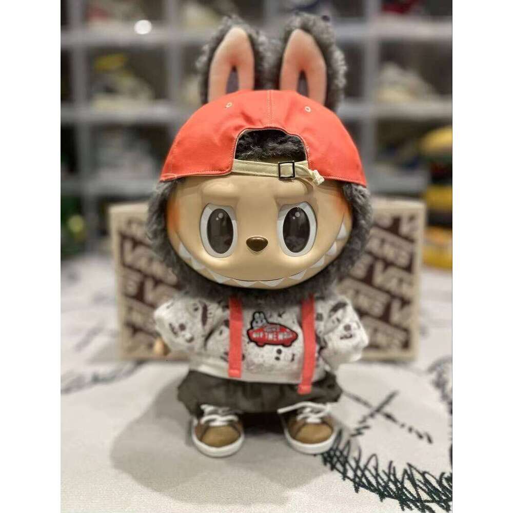 38Cm Labubu Vans Collaborative Limited Edition Monster Vinyl Plush Doll Series Cute Fall In Wild Blind Box Chess Adventure King