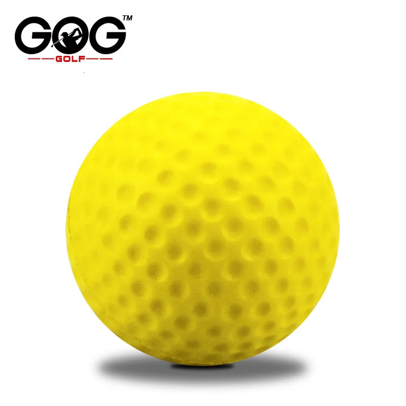 10pcslot Soft Indoor Practice PU Yellow Golf Balls Training Aid Drop Wholesale Gift for Golfers 250909BJ - view 7