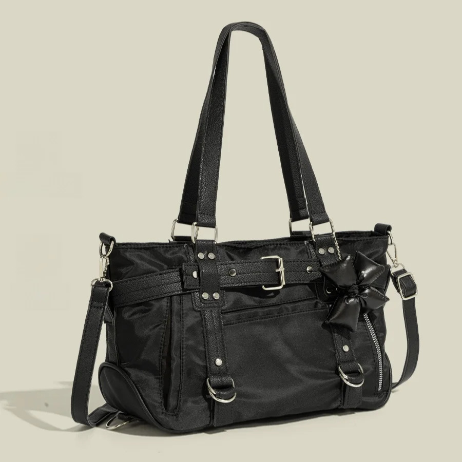 2025 new collection Vintage Style Handbag Large Capacity Soft Nylon Women's Shoulder Bag Autumn New Designer Bag Short Distance Travel Bag Regist