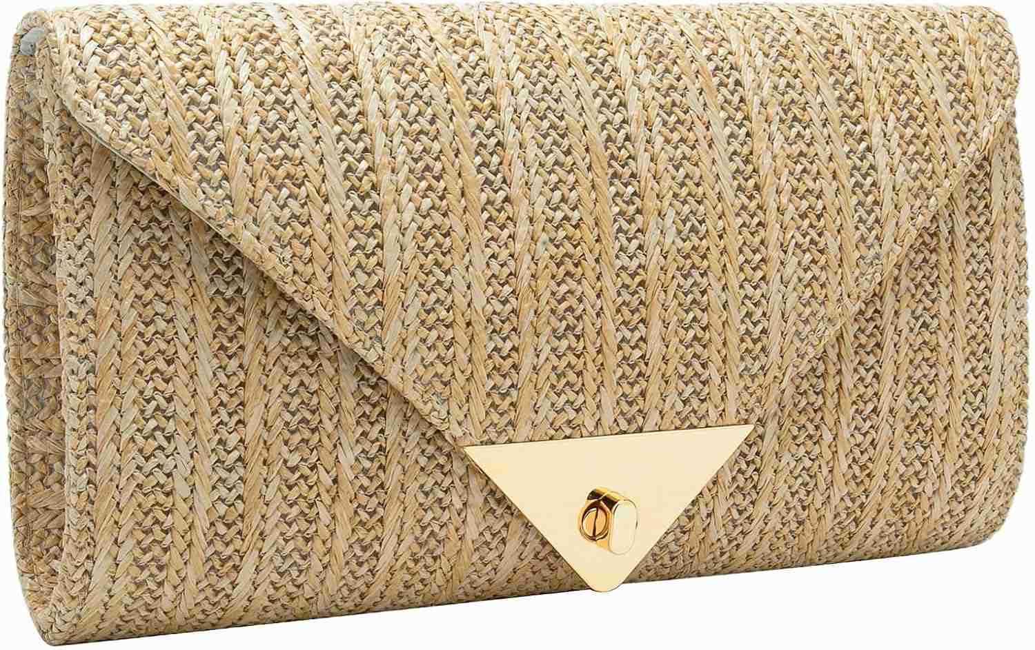 Purses for Women Envelope Evening Handbag Party Wedding Purse HandWoved Holiday Beach Bags with Chain Z25909