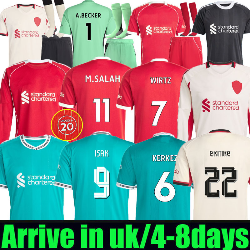4XL 25 26 WIRTZ EkitikE ISAK soccer jerseys DIOGO J. frimpong Kerkez 2025 2026 Camiseta men kids football shirts home away MAC ALLISTER uniforms Special 2005 salah