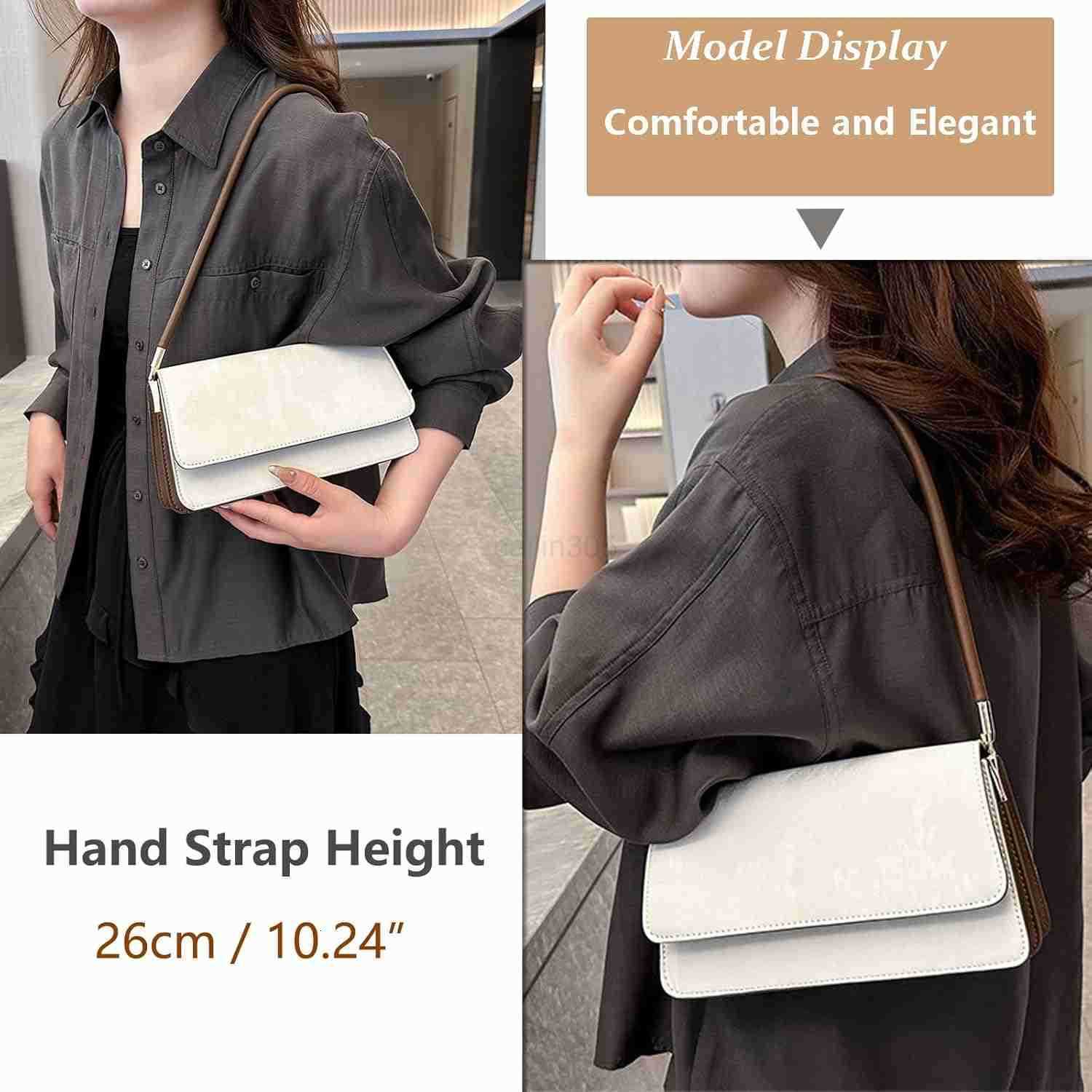 Shoulder Handbag Small Retro Purse for Women with Top Handle Z25909