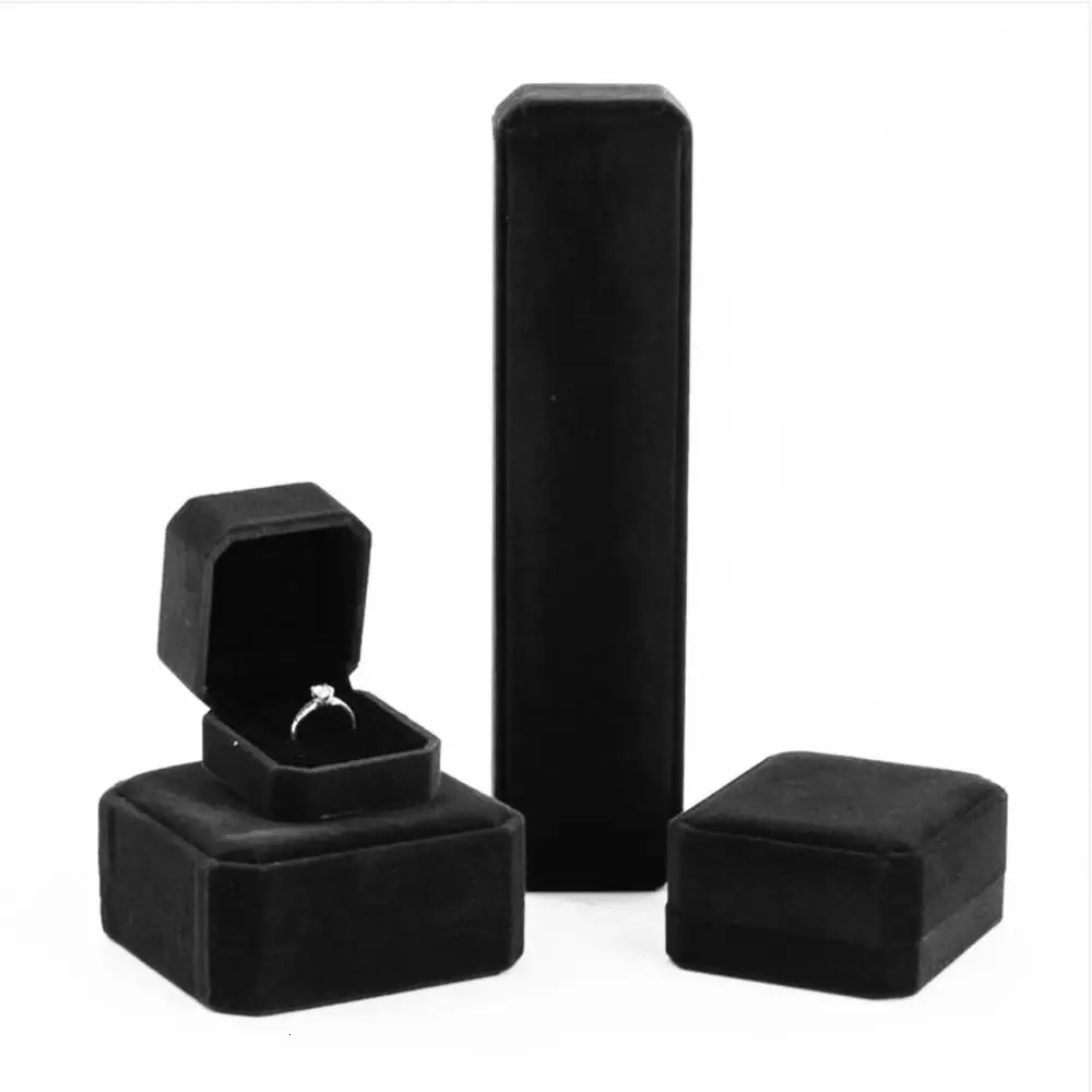 Highend Velvet Jewelry Box Necklace Ring Bracelet Pendant Earrings Storage Wedding Party Gift Organizer Joyero 250908