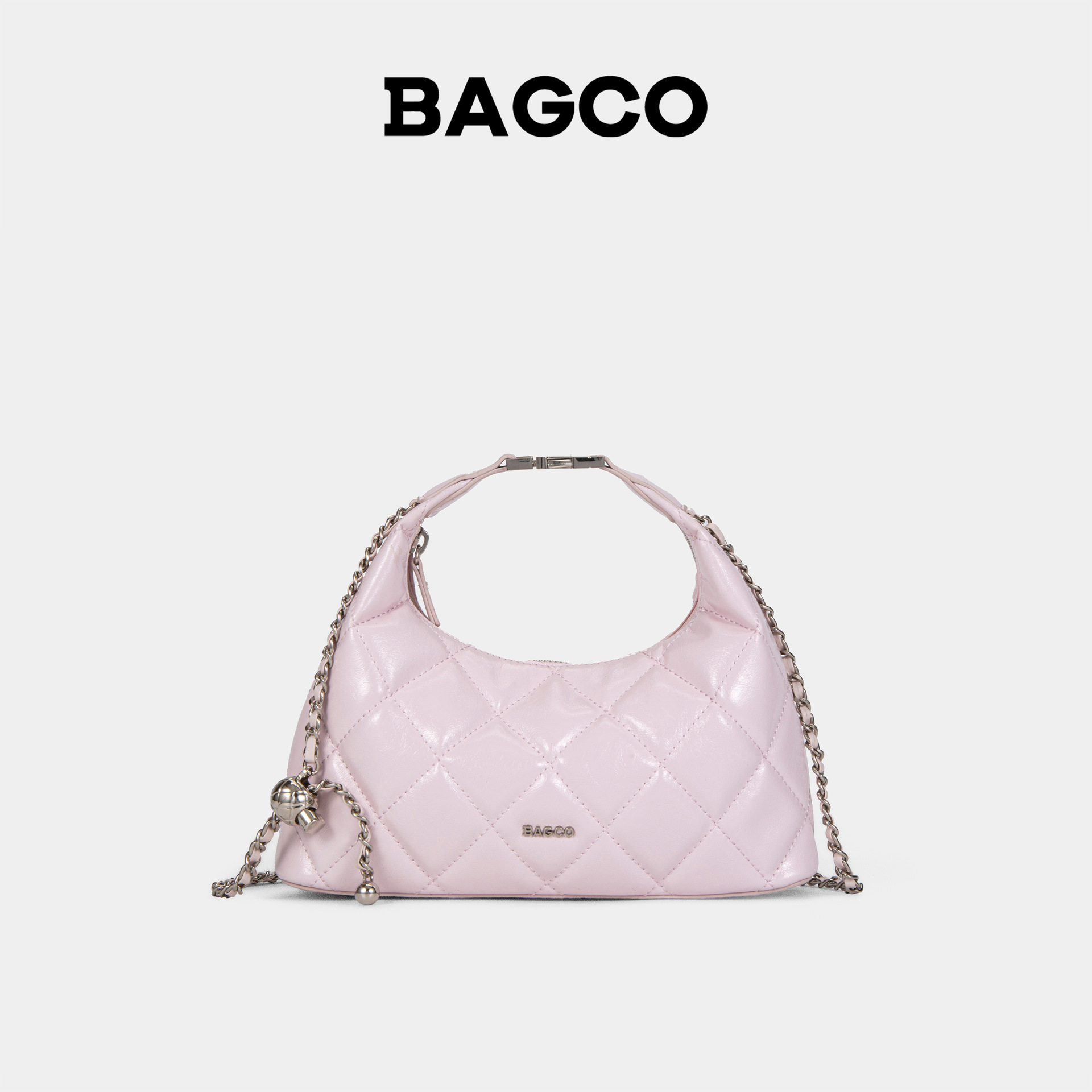 BAGCO 2025 Spring/Summer New Small Fragrance Style Diamond Check Chain One-Shoulder Crossbody Handbag