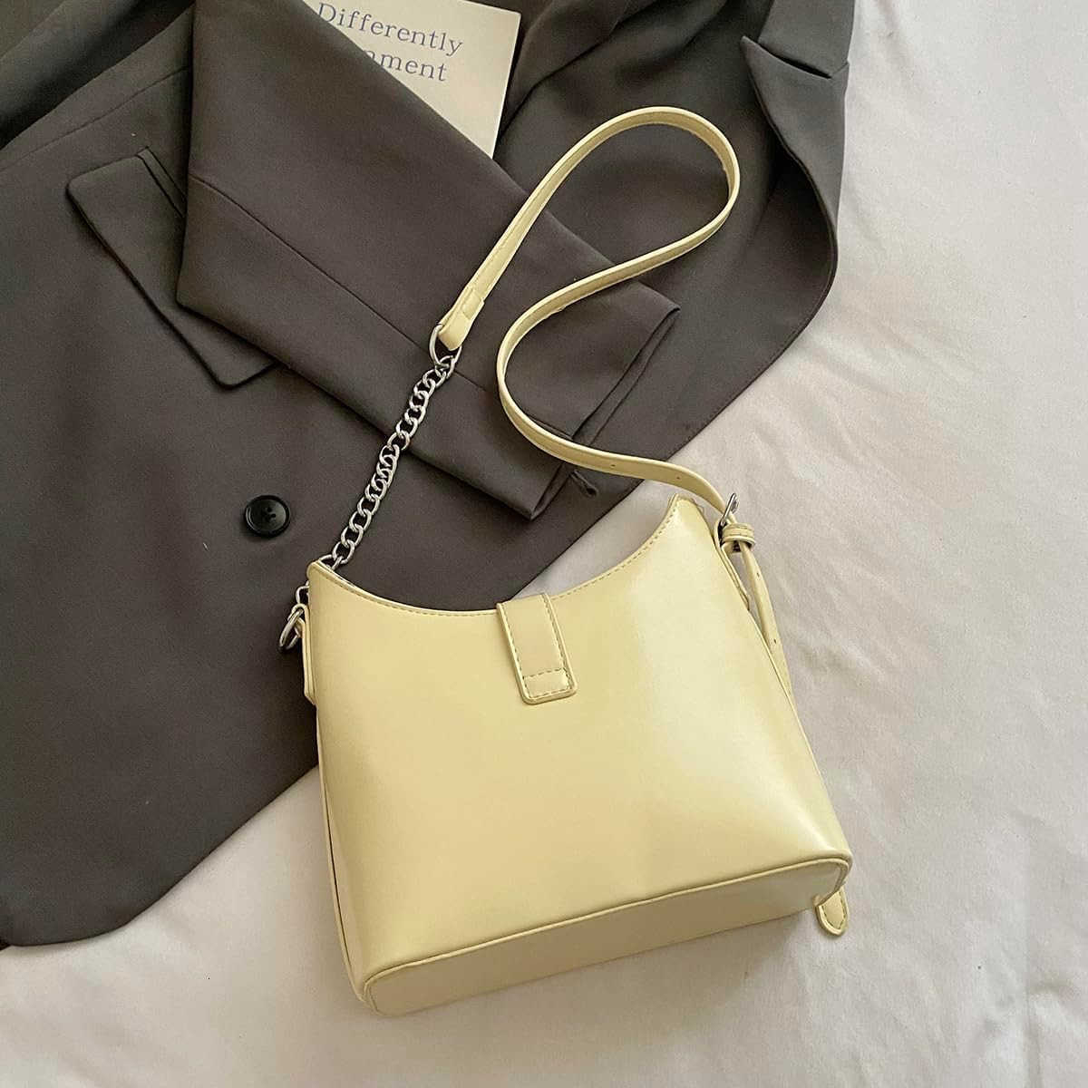 handbag singleshoulder bag shoulder strap and zipper closed crossbody bag ladies handbag Z250909