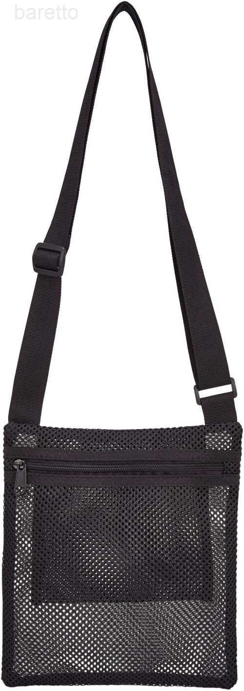 Heavy Duty SemiTransparent Mesh Purse See Through Mesh Crossbody Bag Z250909