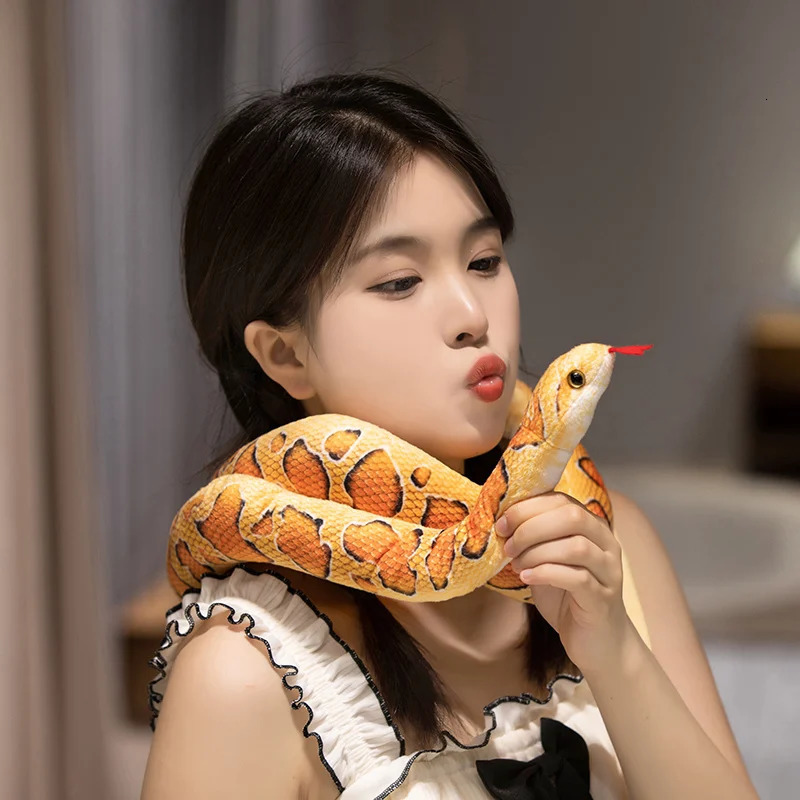 100cm Snake Plush Toys Funny mischievous artificial Stuffed Animals Dolls Toys Emulational Snake Plush Toys 250909