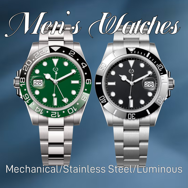 watch watches mens Wristwatches Mechanical Watches montre de luxe full stainless steel Ceramic Sapphire glass watches