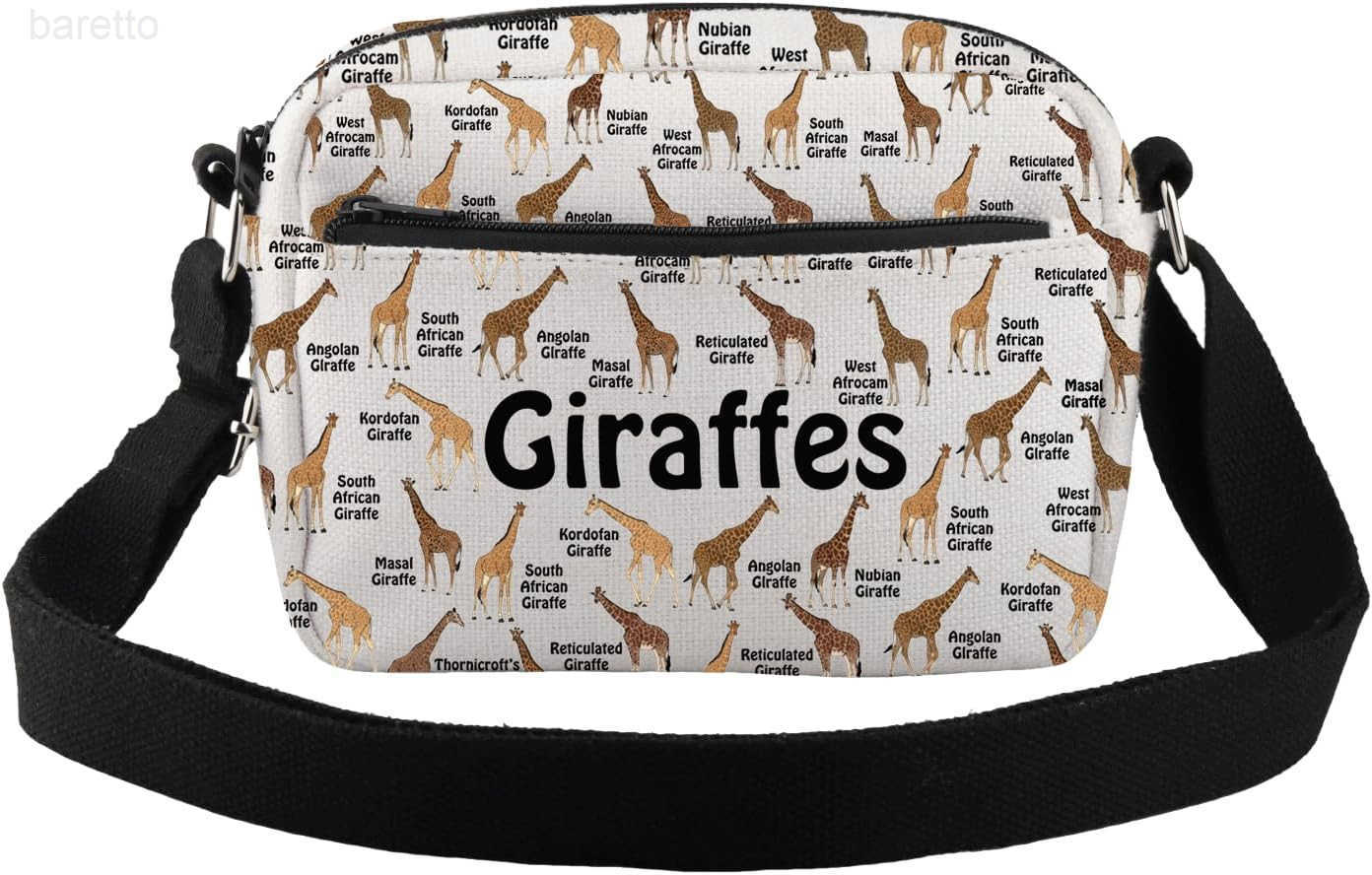 Giraffe Crossbody Bag Giraffes Gifts for Women Animal Lover Gift Funny Messenger Bag Giraffe Lover Gifts Z250909