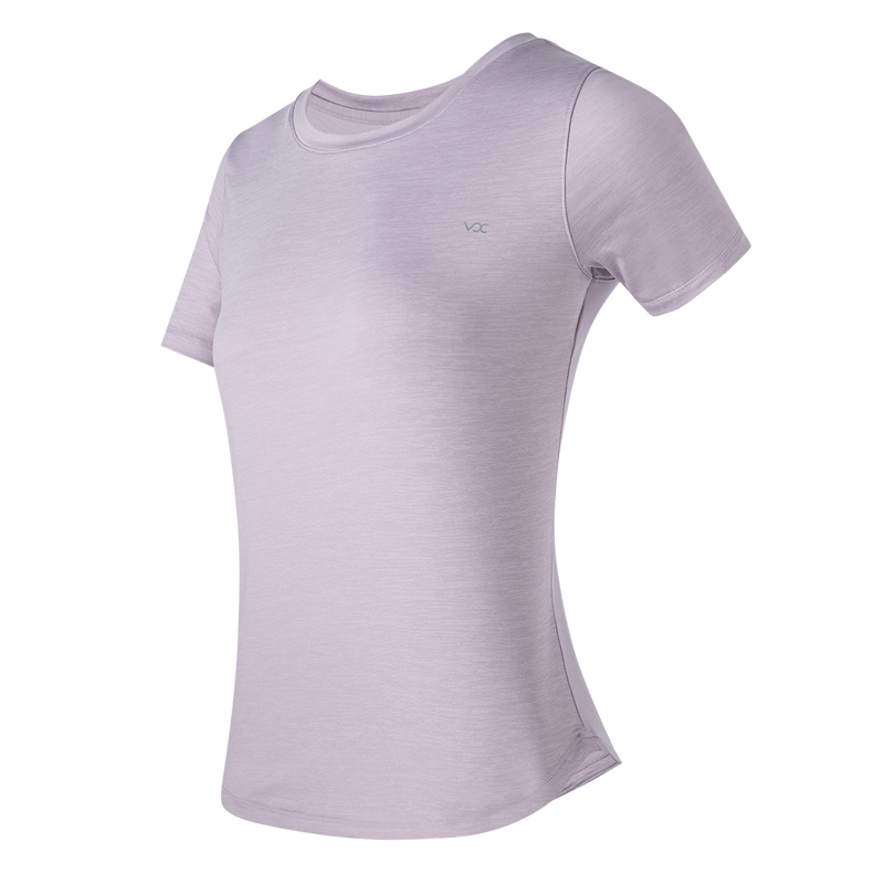 Women's Tops Short Sleeve Hem Short front and long back to hide bulges