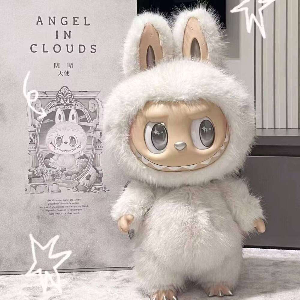 Vinyl Face Set Box Card Market Action Figure Plush Doll The Monster 58Cm Zemomo I Found You Monster Labubu Angel In Clouds