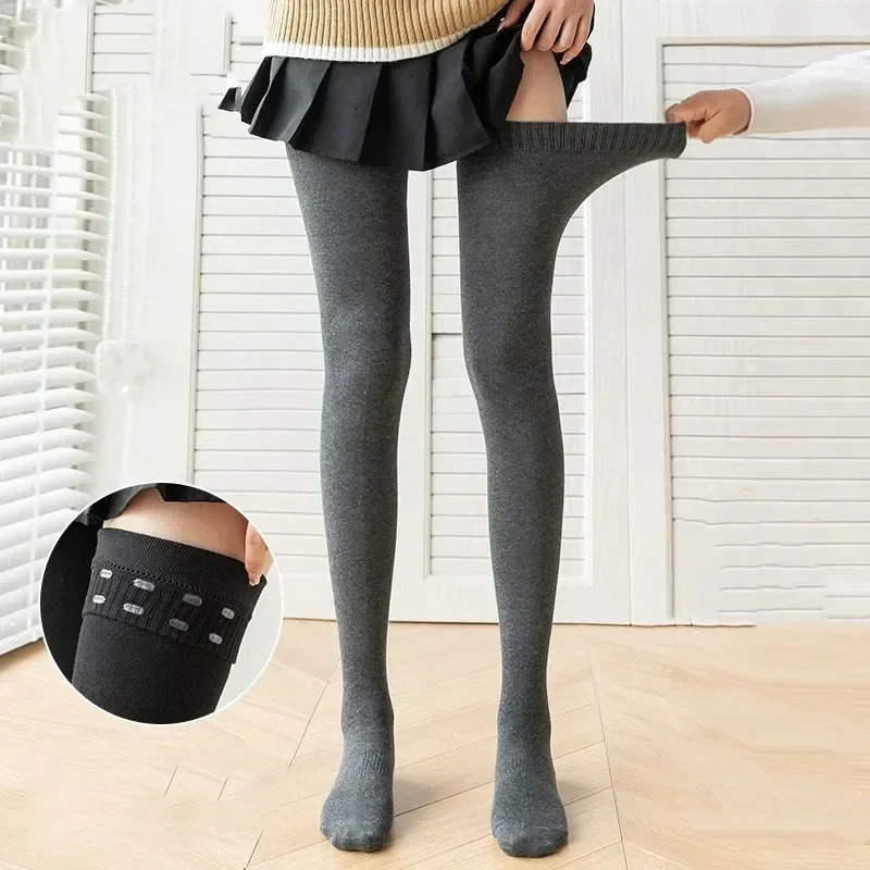 80cm Extended Over Knee High Socks Silicone Anti Slip High Tube Cotton Socks High Elasticity Loose Oversized Womens Stockings 250909