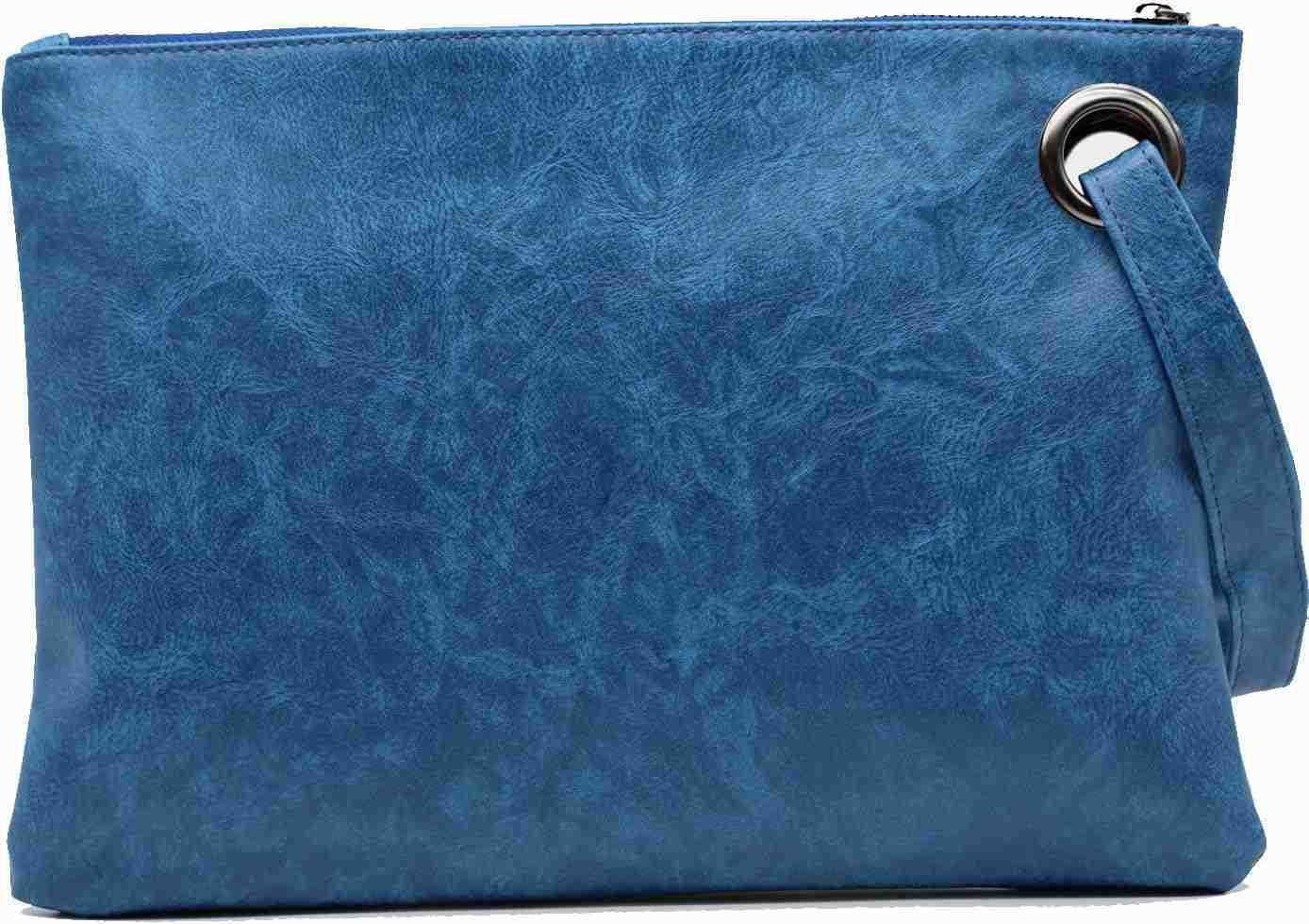 Womens Oversized Clutch Bag Large PU Leather Pouch Evening Handbags Envelope Purse with Wristlet Shoulder Lady Z25909