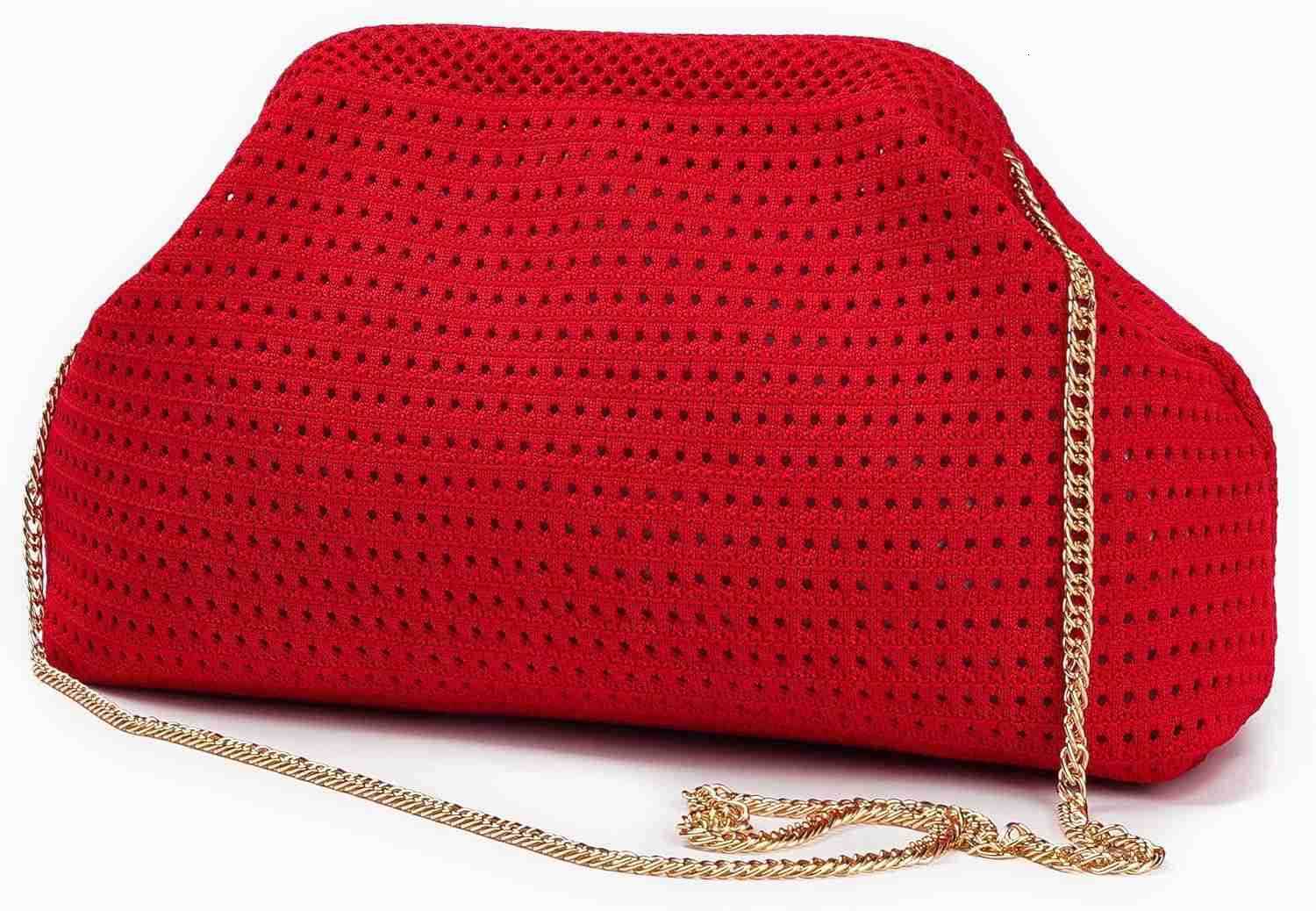 Summer Beach Woven Clutch Purses for Women 2025 Cloud Dumpling Pouch Purse Crossbody Bag Handbag Crochet Stripped Z25909