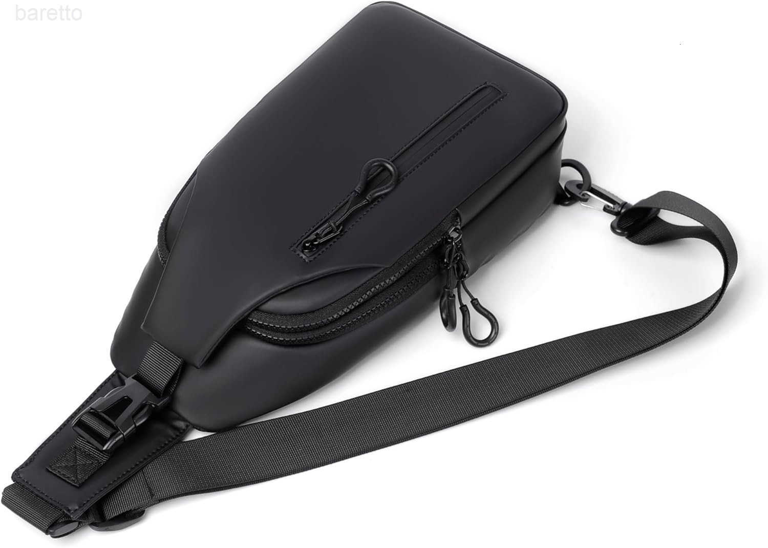 Bag for Men and Women Small Crossbody Chest Backpack with 3 Zippered Pockets Travel Hiking Shoulder Daypack Grey Z250909
